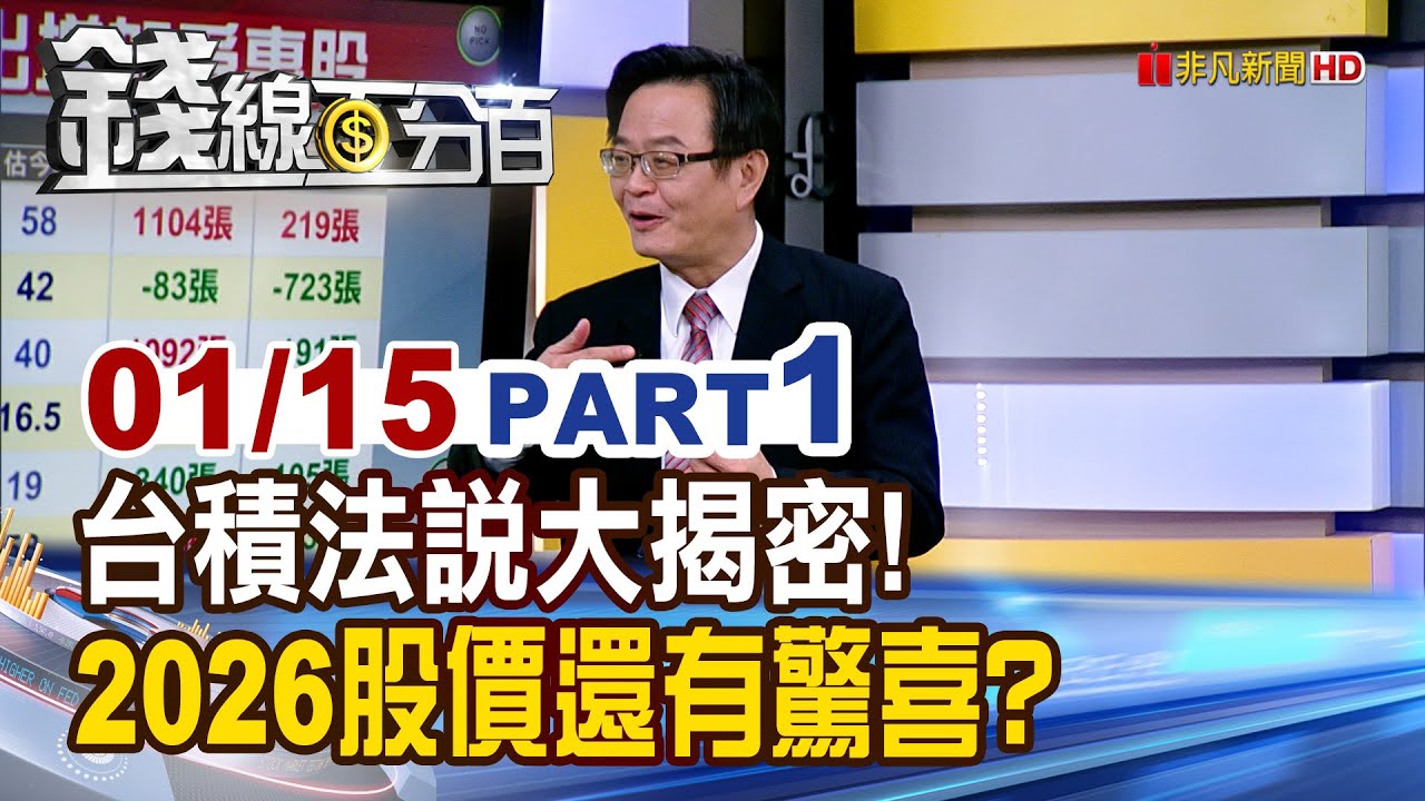 《台積法說大揭密! 2026年股價還有驚喜?》【錢線百分百】20260115-1│非凡財經新聞│