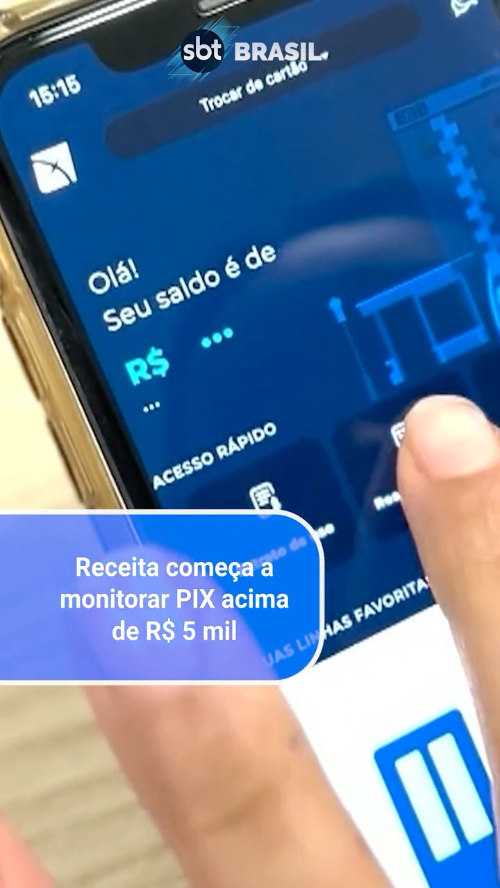 Receita começa a monitorar transferências PIX acima de R$ 5 mil