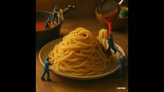 Meatball Pasta  part7  #ai #miniature #smallworld  #meatballs  #pasta   #TinyWorld #animation