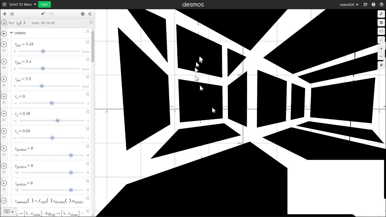 3D Maze in Desmos YouTube