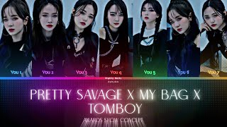 Pretty Savage X My Bag X Tomboy \/\/ (lycris color coded) Your kpop girl group~ Awards show concept