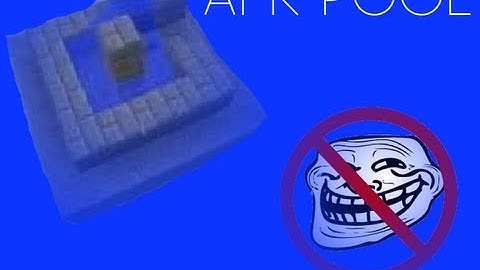Minecraft: AFK POOL!  (Tutorial)