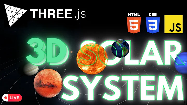 Creating a 3D Solar System  Using Basic HTML , CSS , JS and Three JS Live with Free Deployement