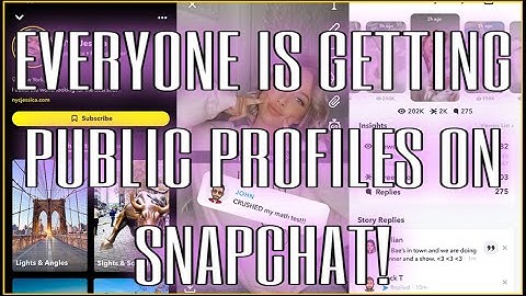 SNAPCHAT PUBLIC PROFILES | Snapchat giving out public Profiles and verification | Snapchat subscribe