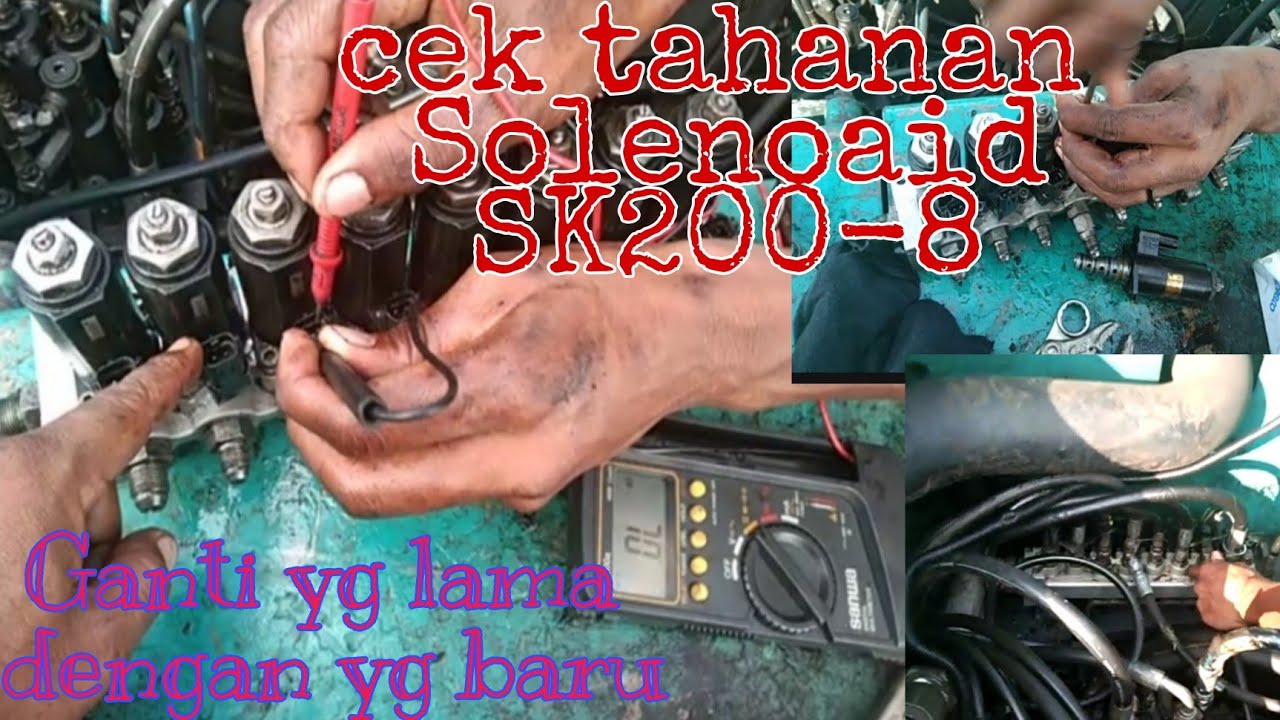 Solenoaid Valve KOBELCO cara melihat tahanan atau om