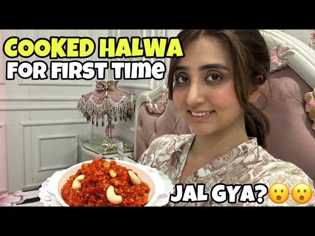 Pheli Baar Banaya Attay Ka Halwa 🥰 || 3 Minutes Mein Tyaar ❤️ class=