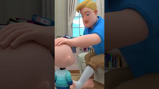 Daddy has a broken leg | Rosoomelody Garden #nurseryrhymes #kidssongs #foryou #shorts