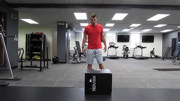 Box Jump Up with Stabilization