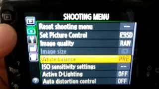 Nikon D3200 - How To Set Manual White Balance & Exposure screenshot 3