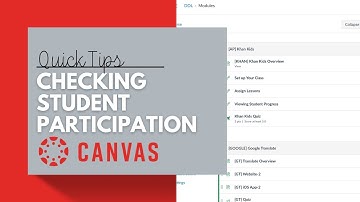 Checking Student Participation in Canvas