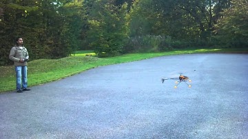 Walkera V400D02, first flight after 7 Crashes Part3/3 20.12.2011