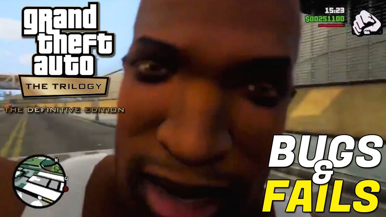 Grand Theft Auto Trilogy: Bugs & Glitches Compilation! (GTA TRILOGY RECOPILACION BUGS)