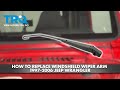 How to Replace Windshield Wiper Arms 1997-2006 Jeep Wrangler