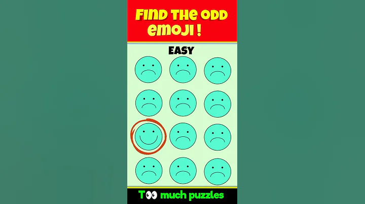 find the odd emoji out ! 😜😜 eye test game #shorts #riddles #paheli