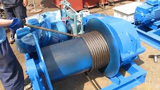 Electric Motorized Gear Winch Rocover steel wire ropes
