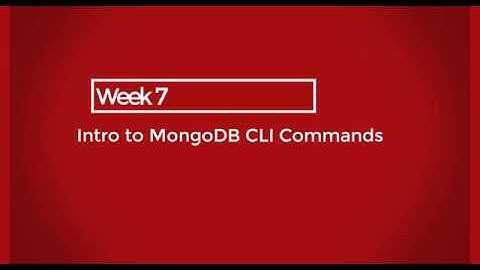 MongoDB  CLI commands