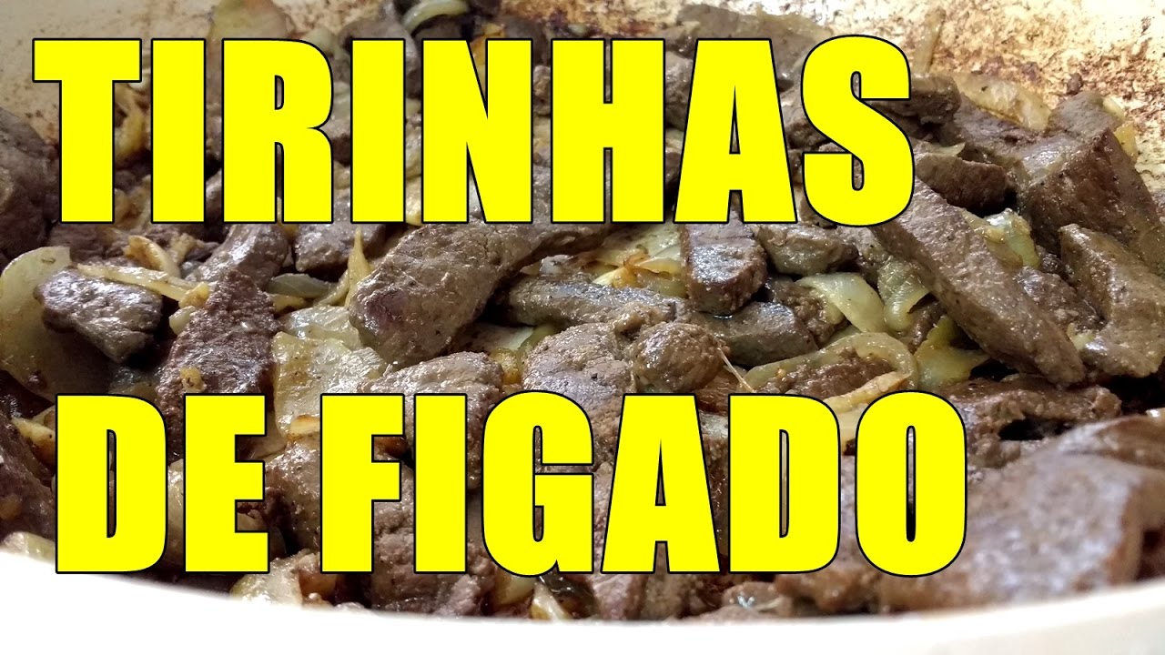 Tirinhas de fígado