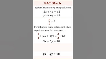 Infinitely Many Solutions | SAT Math