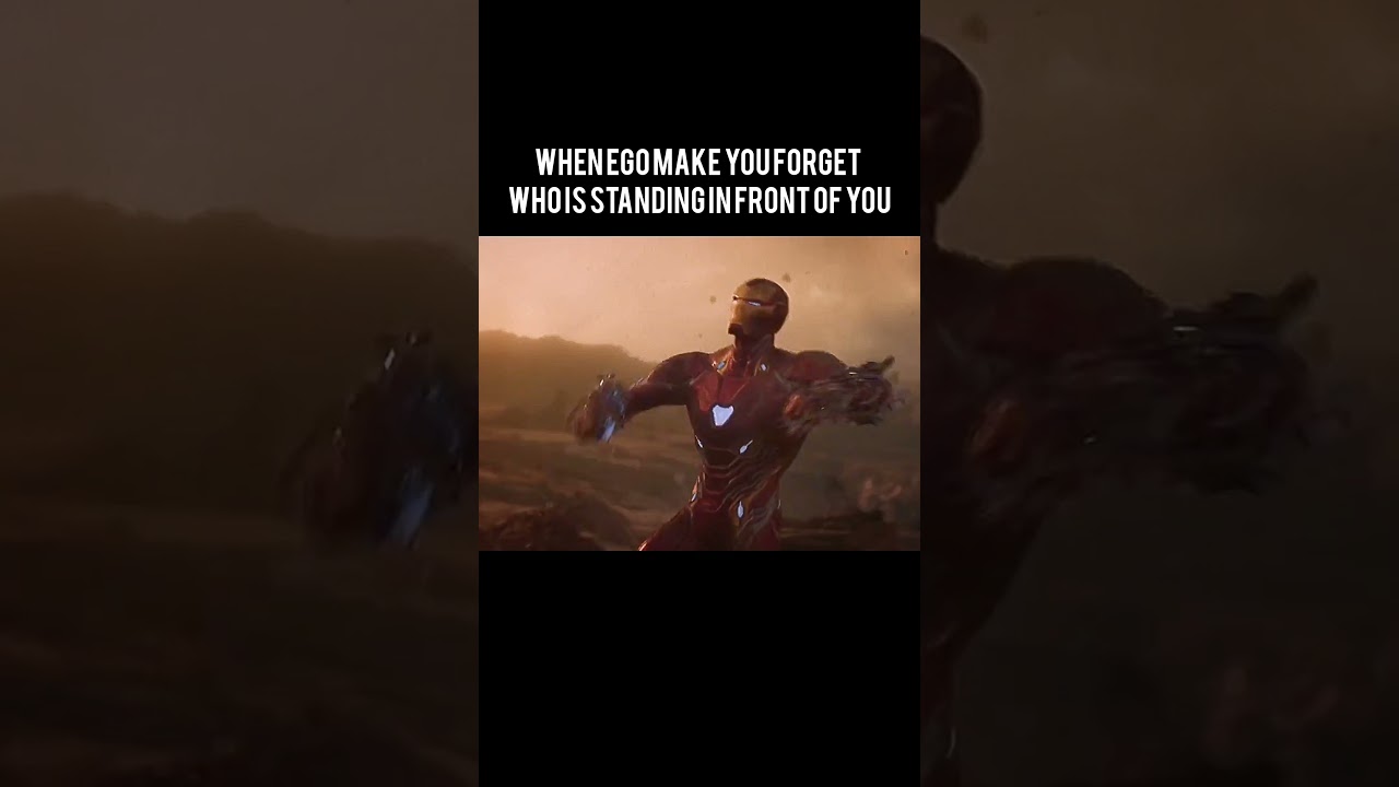 When Ego Makes You Forget Who’s In Front Of You 💀 #Marvel #IronMan