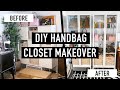 DIY Handbag Closet Makeover | IKEA Closet Hack