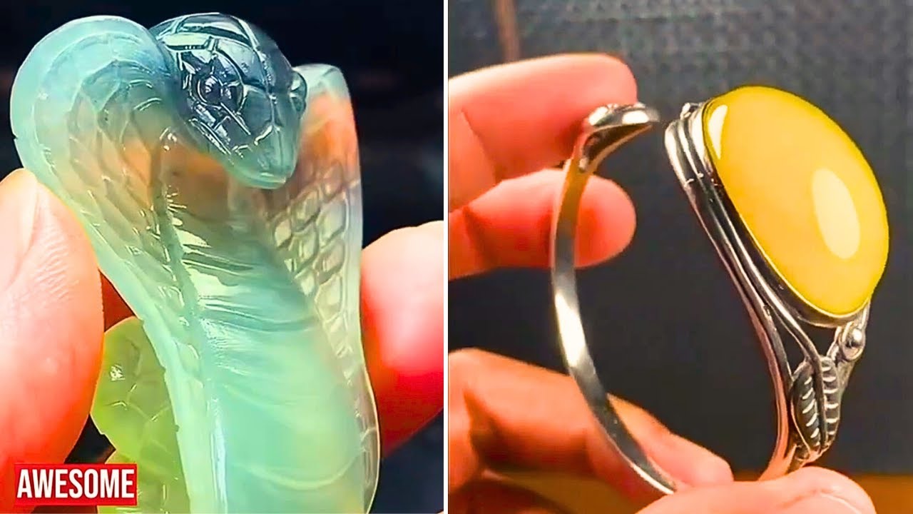 AMAZING GEMSTONE CARVING ART - JADE | AGATE | AMBER p87