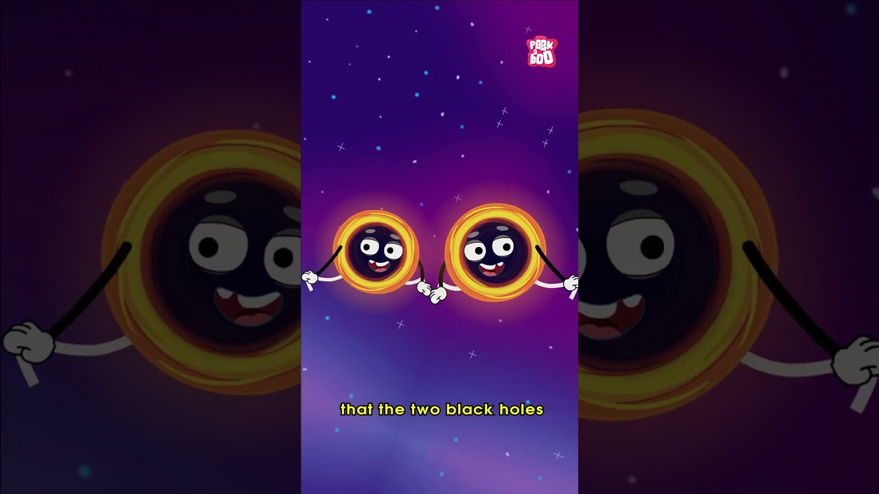 Colliding Black Holes | #PeekabooKidz #DrBinocs #Shorts