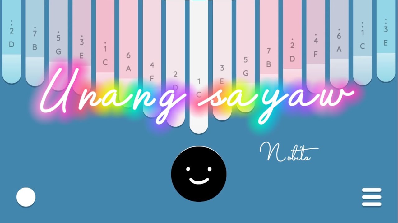 Unang sayaw by Nobita Kalimba Cover with Easy Tabs (Keylimba App) YouTube