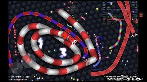 1 God Hacker snake against 98890 Pro Imposter snake. Slither.io Amazing Gameplay