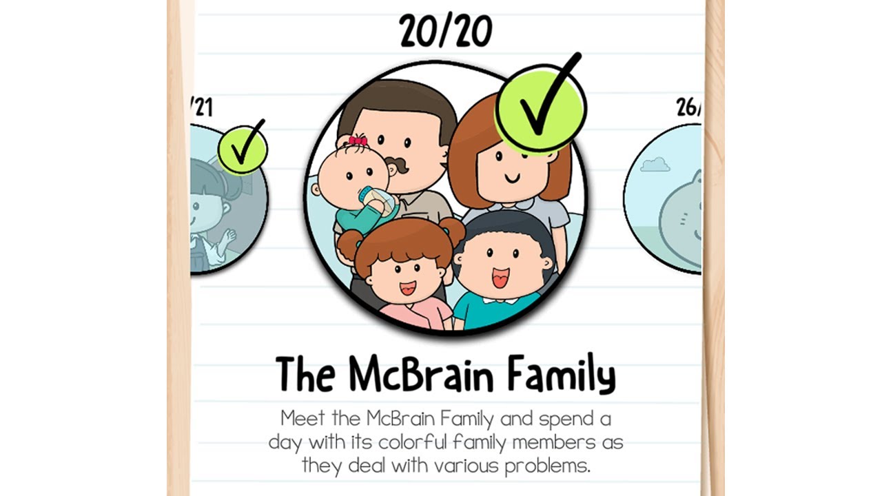 Brain Test 2: Tricky Stories - The McBrain Family Level 1 - 20 