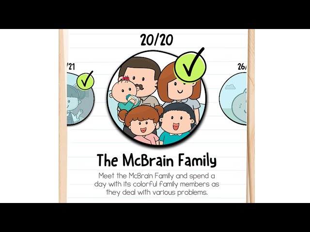 Brain Test 2: Tricky Stories - The McBrain Family Level 1 - 20 