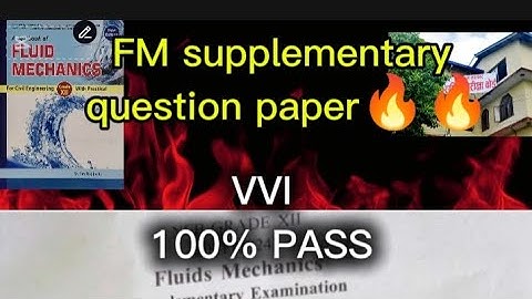 class 12 technical and vocational stream fluid mechanics||civilsupplementary exam question paper|