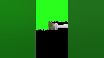 Brush Painting Screen from Black to Green #paint #3danimation #brush #effect #canvas #green screen