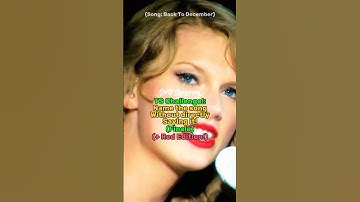 TS Challenge!: Name the song without directly saying it! (Finale + Red Edition!) | #taylorswift #red