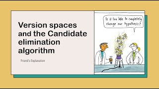 Version Space and Candidate Elimination Algorithm with Example #1 || @FriendsExplanation
