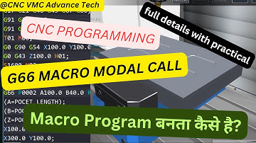 #CNC (VMC) Programming with G66: Modal Macro Call Explained with Examples (हिंदी में)  @Simulation