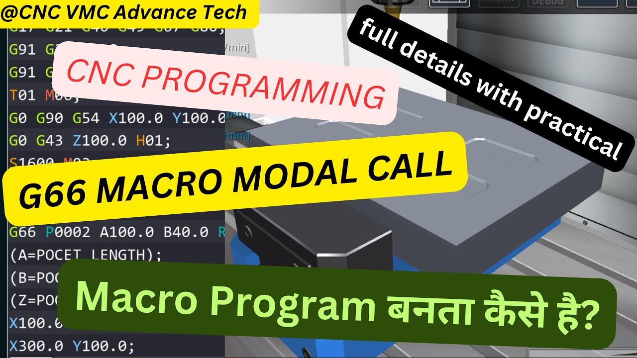 #CNC (VMC) Programming with G66: Modal Macro Call Explained with ...
