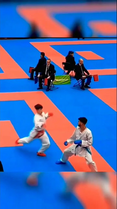 wow 😲 amazing headshot 🥋(ippon) #shorts #karate #kumite #headshot #viral