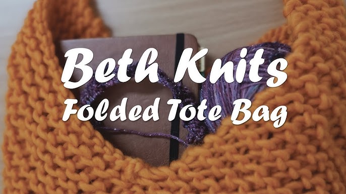 KNIT TOTE BAG: BEGINNER KNITTING PATTERN – I'd Knit That
