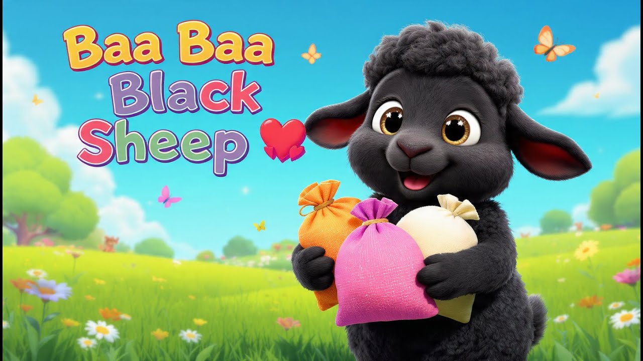 Baa Baa Black Sheep 🐑 | 3D Animated Nursery Rhyme | Kids Songs | Pyari Duniya Toons