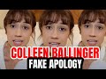 Colleen Ballinger FAKE apology