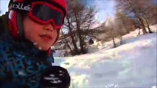 Sledging the Hannig in Saas-Fee 2014
