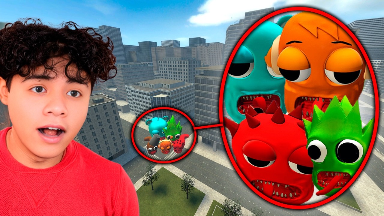 Un DRON capta a SPRUNKI EATER GUSANO!? (ayuda)