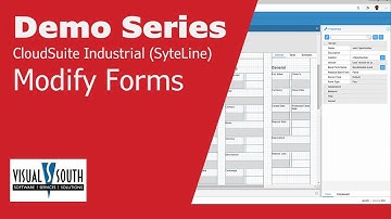 Modify Forms – CloudSuite Industrial (SyteLine) Micro Demo