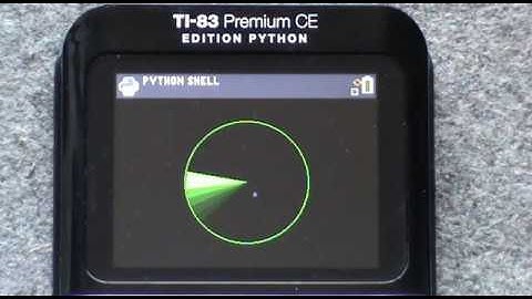 Python radar graphic demo / TI-83 Premium CE Edition Python