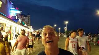 Walking  on The Boardwalks of Ocean City.MD