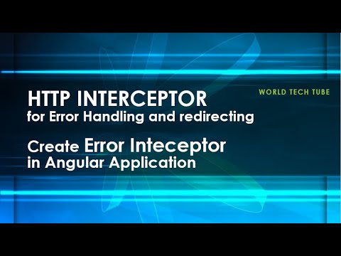 Create Error Intetceptor in angular | Handle error status with ...