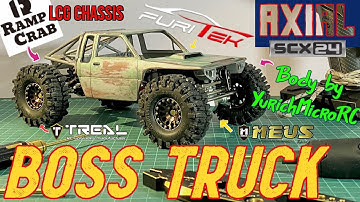 Build: SCX24 Boss Truck - RampCrab LCG chassis, MEUS iso. axles, Furitek Mini Komodo & Python Pro