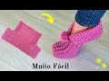 PANTUFA DE TRICÔ MUITO FÁCIL