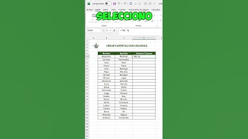 CREAR CARPETAS en EXCEL #excel