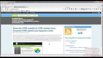 Как создать горизонтальное меню сайта. Продолжаем создавать HTML макет сайта.
